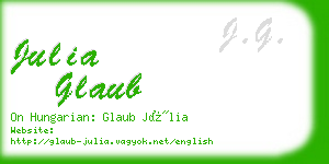 julia glaub business card